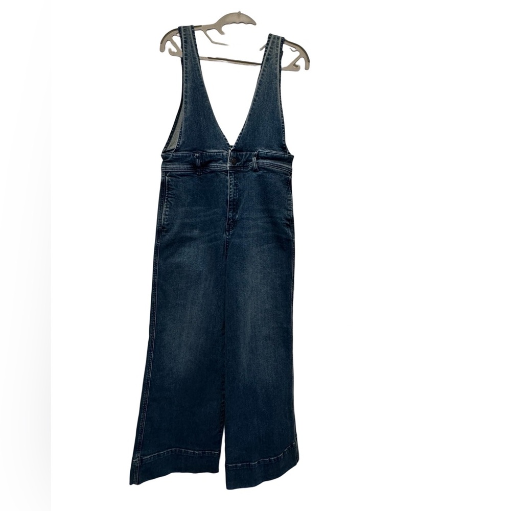 Women’s FREE PEOPLE Wide Leg Denim Overall jumpsuit 
Size 10